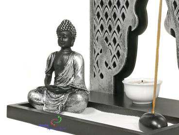 Zen-Garten mit Buddha Figur Sand Rauchstab Nr:HY-1910